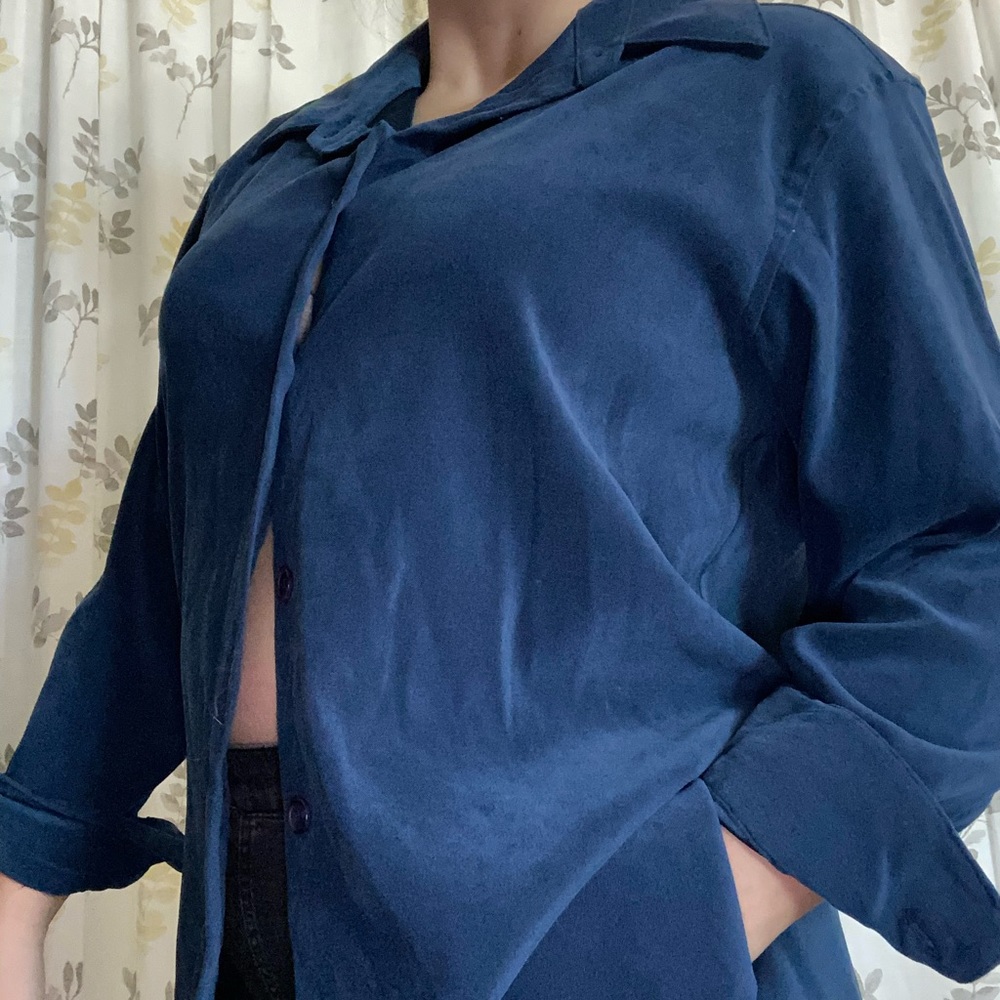 Blue Button-down
